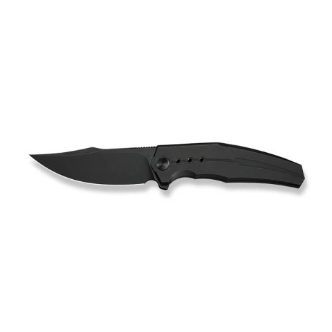 Nóż składany WeKnife Kyklos Black Titanium, Black Stonewashed M390 (WE23086-1) WE Knife