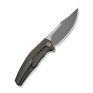 Nóż składany WeKnife Kyklos Bronze Titanium, Gray Stonewashed/Satin M390 (WE23086-2) WE Knife