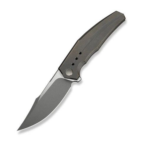 Nóż składany WeKnife Kyklos Bronze Titanium, Gray Stonewashed/Satin M390 (WE23086-2) WE Knife