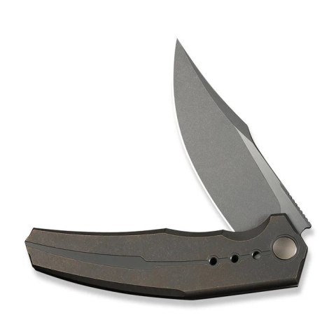 Nóż składany WeKnife Kyklos Bronze Titanium, Gray Stonewashed/Satin M390 (WE23086-2) WE Knife
