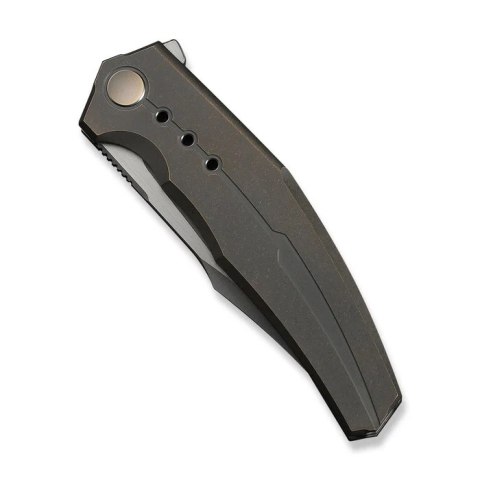Nóż składany WeKnife Kyklos Bronze Titanium, Gray Stonewashed/Satin M390 (WE23086-2) WE Knife