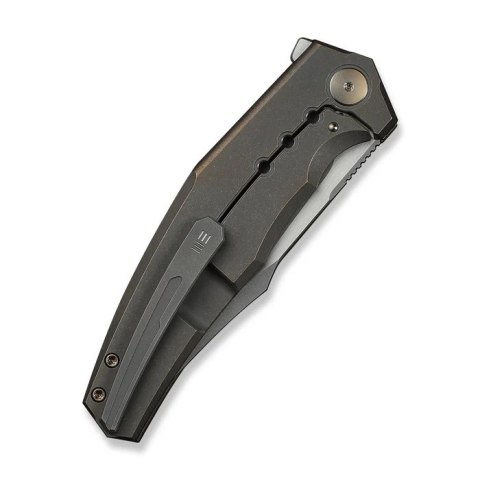 Nóż składany WeKnife Kyklos Bronze Titanium, Gray Stonewashed/Satin M390 (WE23086-2) WE Knife