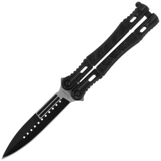 Nóż składany motylek Martinez Albainox Balisong Black Aluminium, Black 3Cr13Mov (02099) Martinez Albainox