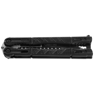 Nóż składany motylek Martinez Albainox Balisong Black Aluminium, Black 3Cr13Mov (02099) Martinez Albainox