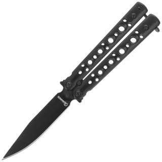 Nóż składany motylek Martinez Albainox Balisong Black Steel, Black 3Cr13Mov (02225) Martinez Albainox