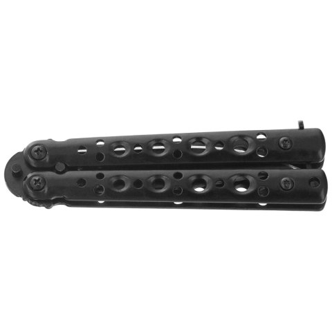 Nóż składany motylek Martinez Albainox Balisong Black Steel, Black 3Cr13Mov (02225) Martinez Albainox