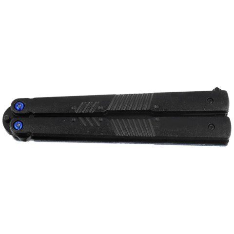Nóż składany motylek Martinez Albainox Balisong Skulls Black Aluminium, Black 3Cr13Mov (02201) Martinez Albainox