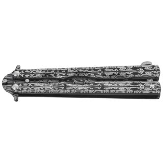 Nóż składany motylek Martinez Albainox Rainblack Balisong Printed Steel, Printed 3Cr13Mov (02281) Martinez Albainox
