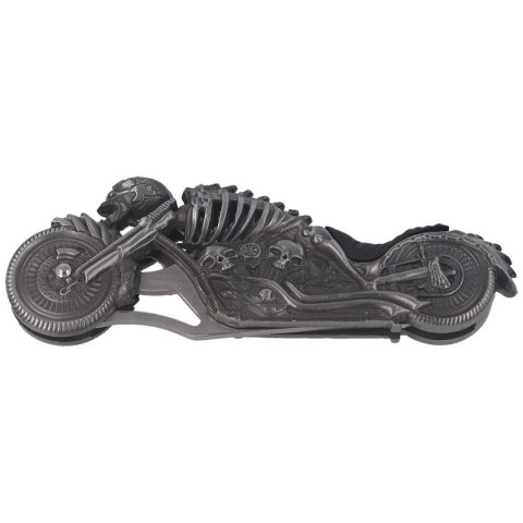 Nóż składany z latarką Martinez Albainox Moto Skeleton Gray Zamak, Laser Ornament 3Cr13Mov (18063) Martinez Albainox