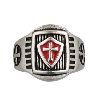 Pierścień Tole 10 Imperial Templar Shield Ring Ø21 (09981-21) Tole10 Imperial by Martinez Albainox