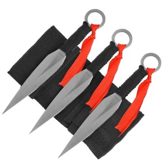 Zestaw noży do rzucania Martinez Albainox 31801 3szt. Black Paracord, Satin 3Cr13Mov Martinez Albainox