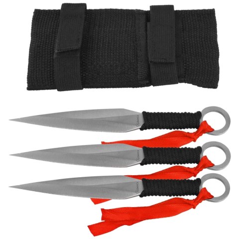 Zestaw noży do rzucania Martinez Albainox 31801 3szt. Black Paracord, Satin 3Cr13Mov Martinez Albainox