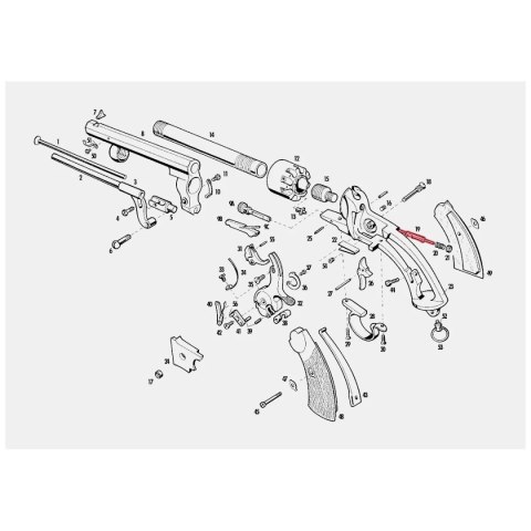 3030 (serwis) blokada bębna do rewolweru Le Mat Navy firmy Pietta Pietta Firearms