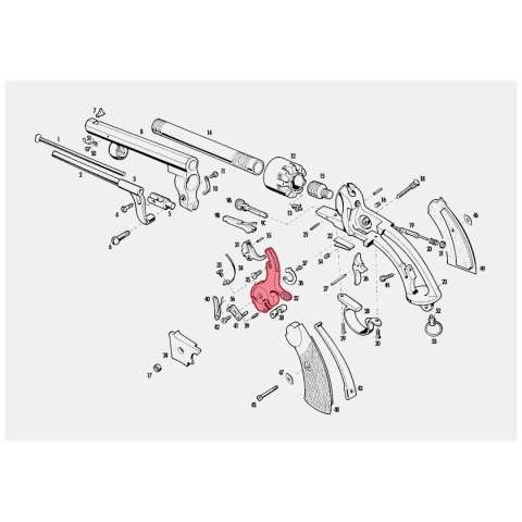 A3020 (serwis) kurek do rewolweru Le Mat Navy firmy Pietta Pietta Firearms