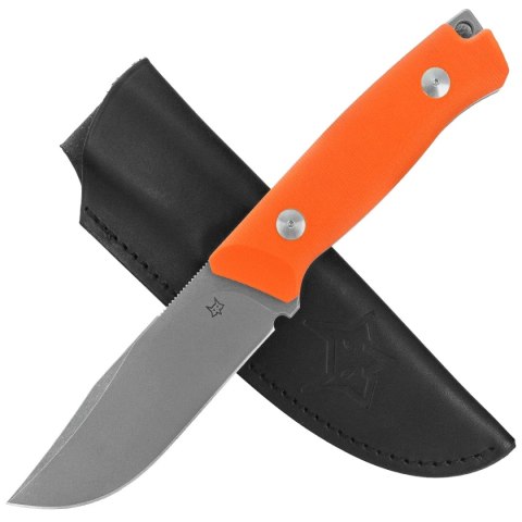 Nóż Fox Rifle Receiver Orange G10, Acid Stonewashed Becut by Riccardo Gobbato (FX-662 OR) FOX