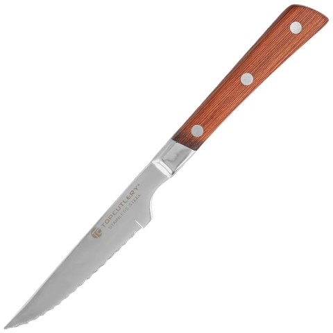 Nóż kuchenny do steków Top Cutlery Steak Red Stamina Wood, Satin 3Cr13Mov (17480) Top Cutlery by Martinez Albainox