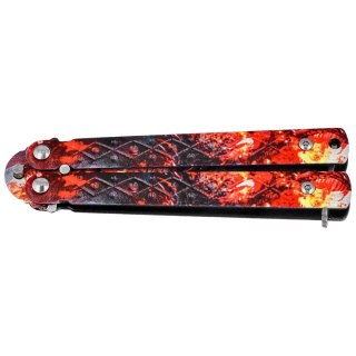Nóż motylek Martinez Albainox Balisong 3D Design Steel, 3D Design 3Cr13Mov (02273) Martinez Albainox