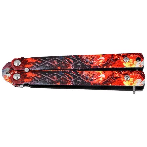 Nóż motylek Martinez Albainox Balisong 3D Design Steel, 3D Design 3Cr13Mov (02273) Martinez Albainox