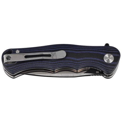 Nóż składany Bestech Bobcat Black / Blue G10, Black Stonewashed / Satin D2 (BG22D-2) Bestech Knives