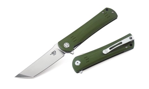 Nóż składany Bestech Kendo Army Green G10, Stonewashed / Satin D2 (BG06B-1) Bestech Knives