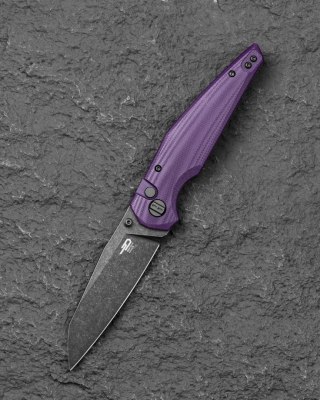 Nóż składany Bestech Snakebird Purple G10, Stonewashed / Black PVD 14C28N (BG58E) Bestech Knives
