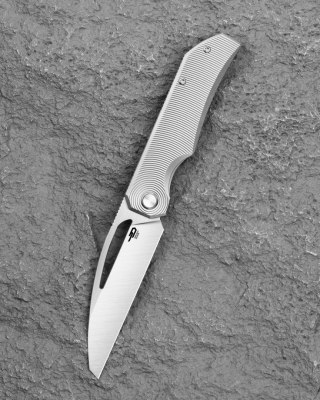 Nóż składany Bestech Taipan Grey Titanium, Satin MagnaCut by James Lowe (BT2503C) Bestech Knives