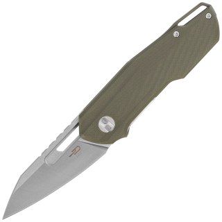 Nóż składany Bestech Toddler OD Green G10, Satin / Stonewashed 14C28N by Maciej Torbé (BG64B) Bestech Knives