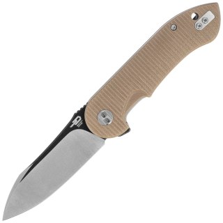 Nóż składany Bestech Torpedo Beige G10, Black Stonewashed / Satin D2 (BG17B-2) Bestech Knives