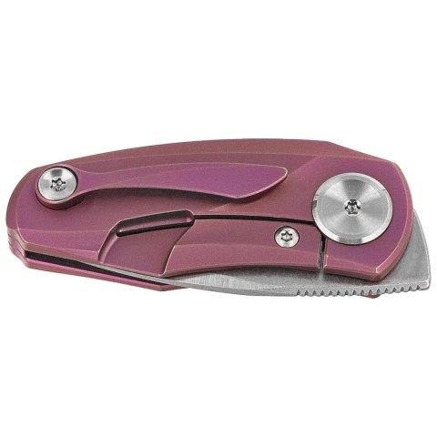 Nóż składany Bestech Tulip Frame Lock Purple Titanium, Stonewashed / Satin M390 by Ostap Hel (BT1913C) Bestech Knives