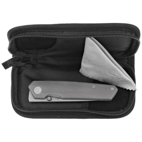 Nóż składany Bestech VK-Kuze Dark Grey Titanium, Dark Bead Blast / Stonewashed MagnaCut by Vulpex Knives (BT2504B) Bestech Knives