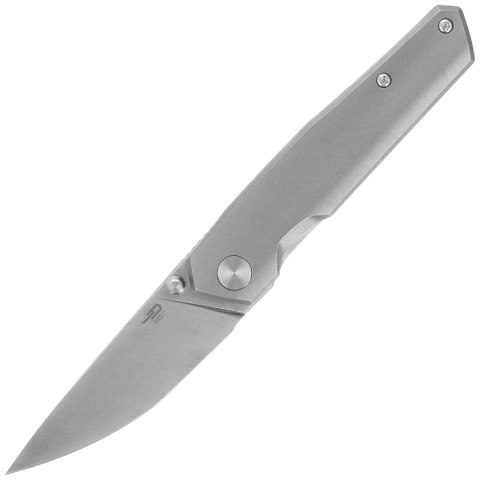 Nóż składany Bestech VK-Kuze Grey Titanium, Satin MagnaCut by Vulpex Knives (BT2504A) Bestech Knives