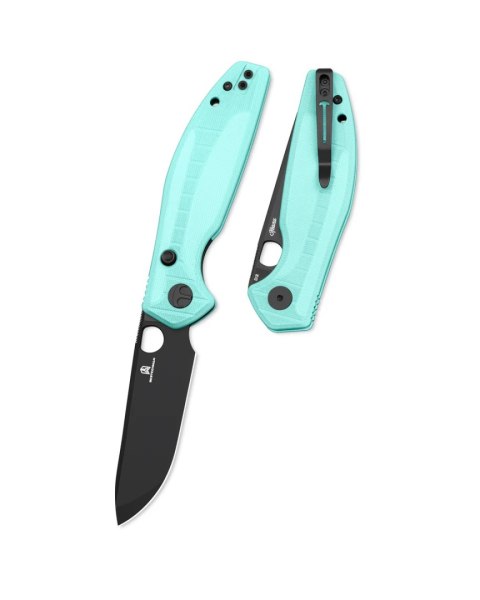 Nóż składany Bestechman Angry Owl Aqua G10, Black PVD D2 by Keanu Alfaro (BMK12B-2) Bestechman by Bestech Knives