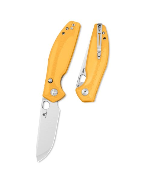 Nóż składany Bestechman Angry Owl Yellow G10, Satin/Stonewashed D2 by Keanu Alfaro (BMK12A-1) Bestechman by Bestech Knives