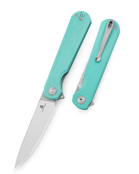 Nóż składany Bestechman Flick Aqua G10, Satin/Stonewashed D2 by Ostap Hel (BMK13D) Bestechman by Bestech Knives
