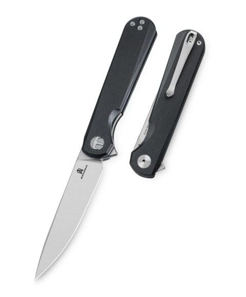 Nóż składany Bestechman Flick Black G10, Satin/Stonewashed D2 by Ostap Hel (BMK13A) Bestechman by Bestech Knives