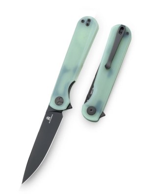 Nóż składany Bestechman Flick Jade G10, Black PVD D2 by Ostap Hel (BMK13E) Bestechman by Bestech Knives