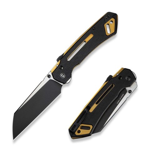 Nóż składany Civivi Buster FG Black G10, Black Stonewashed/Satin Nitro-V by Snecx Tan (C24052-1) Civivi by WE Knife