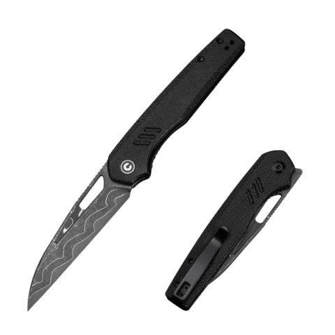 Nóż składany Civivi Guile Black Canvas Micarta, Damascus by Shawn Ashmore (C24062B-DS1) Civivi by WE Knife