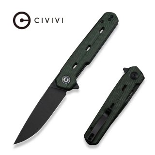 Nóż składany Civivi Navo Green Canvas Micarta, Black Stonewashed Nitro-V by Ostap Hel (C25015A-2) Civivi by WE Knife