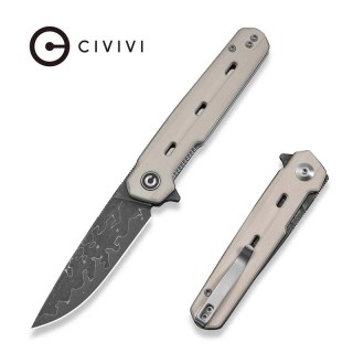 Nóż składany Civivi Navo Ivory G10, Damascus by Ostap Hel (C25015A-DS1) Civivi by WE Knife