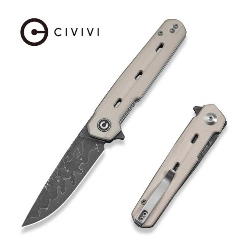 Nóż składany Civivi Navo Ivory G10, Damascus by Ostap Hel (C25015A-DS1) Civivi by WE Knife