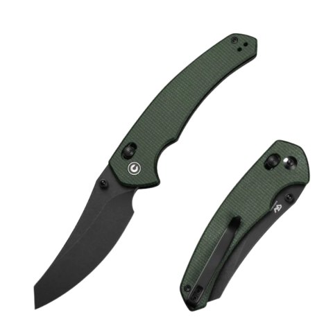 Nóż składany Civivi Sixgill Green Canvas Micarta, Black Stonewashed Nitro-V by Gavko Knives (C24050-3) Civivi by WE Knife