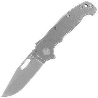Nóż składany Demko MG AD20S Clip Point Smooth Titanium, Stonewashed CPM MagnaCut by Andrew Demko (MGAD20S-MAG-SM-TI-CP) Demko Knives