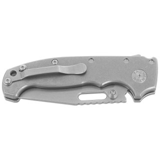 Nóż składany Demko MG AD20S Clip Point Smooth Titanium, Stonewashed CPM MagnaCut by Andrew Demko (MGAD20S-MAG-SM-TI-CP) Demko Knives