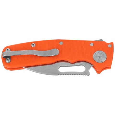 Nóż składany Demko Shark Cub Slicer Shark Orange G10, Stonewashed CPM 20CV by Andrew Demko (SC-20CV-ORG10-SS) Demko Knives