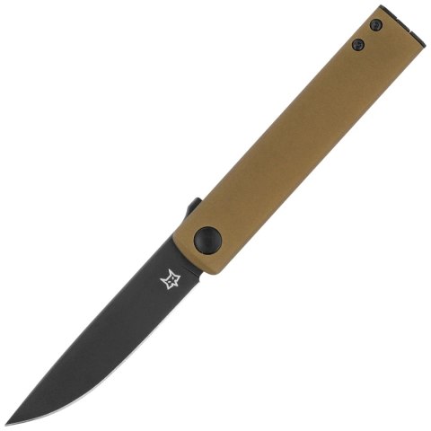 Nóż składany Fox Chnops OD Green Aluminium, Black Top Shield Becut by Riccardo Gobbato (FX-543 ALG) FOX