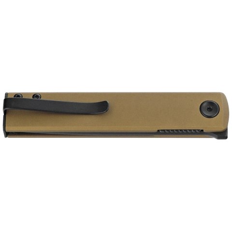 Nóż składany Fox Chnops OD Green Aluminium, Black Top Shield Becut by Riccardo Gobbato (FX-543 ALG) FOX