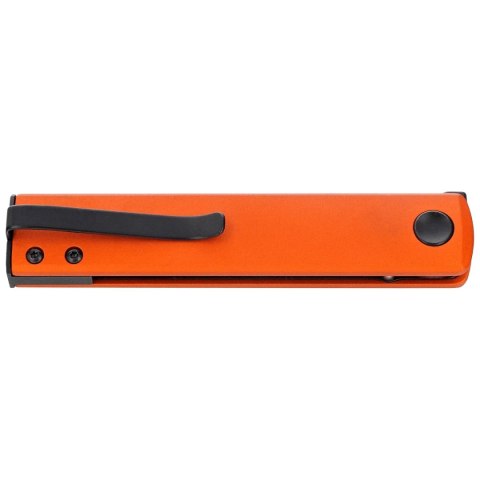Nóż składany Fox Chnops Orange Aluminium, Black Top Shield Becut by Riccardo Gobbato (FX-543 ALO) FOX