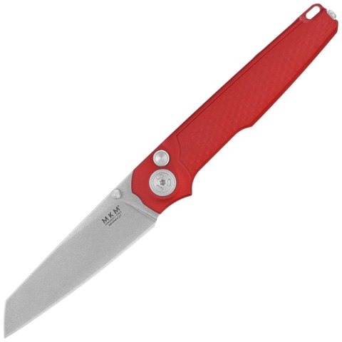 Nóż składany MKM Miura Red Aluminium, Stonewashed MagnaCut by Simone Tonolli (MK MI-ARD) MKM - Maniago Knife Makers