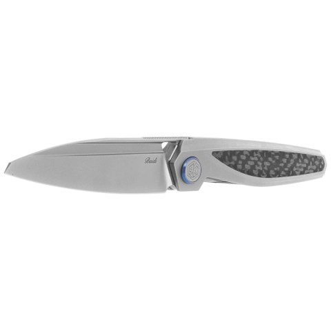Nóż składany Rike Knife Baidi S Titanium/Carbon Fiber, Bead Blasted M390 (RK-Baidi-S-P/BCF) RikeKnife Co. Ltd.